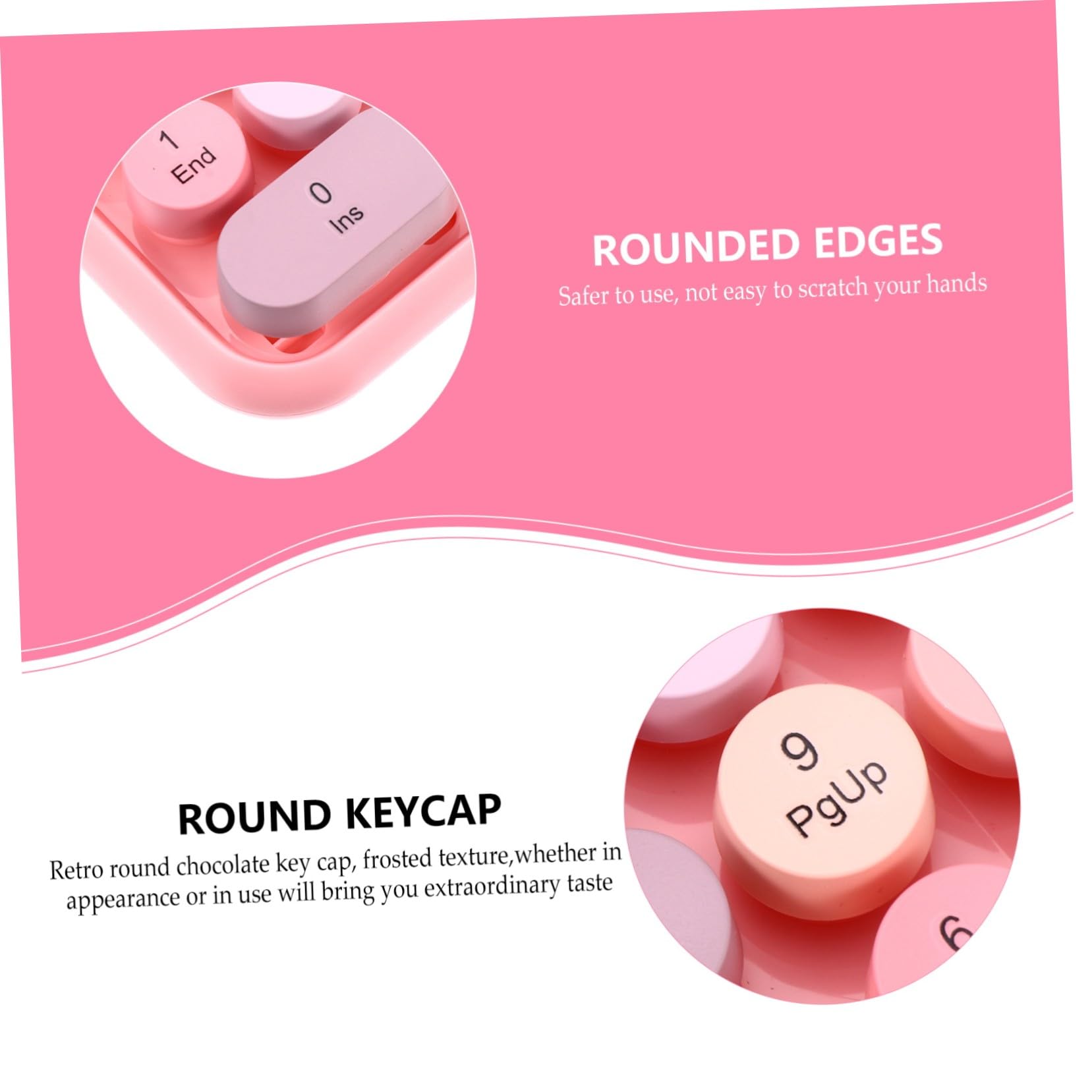 SHINEOFI Tastierino Numerico Wireless 2, 4g 18 Tasti Abs Rosa | Compatto e Pratico, per Ufficio e Moduli Finanziari, Mini Portatile per Lavoro Quotidiano