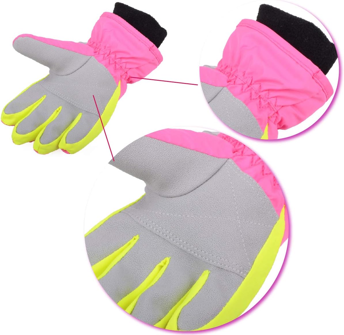 TRIWONDER Kids Ski Snow Gloves Winter Cold Weather Windproof Warm Snowboard Sport Mittens for Boys Girls : Sports & Outdoors