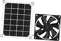 Vista 5 de Zerone Kit de panel solar,Extractor de energía solar Ventilador 6V 10W Ip65 Panel solar al aire libre Ventilador de escape Ventilador de carga USB
