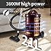 KJLQDZSW Wet and Dry Vacuum Cleaner 21L, 3600w, Industrial Vacuum Cleaner, 5m Cable Home Carpet Upholstery Cleaner,Floor, Grout, Tile, Sofa, Carpet, Carpet