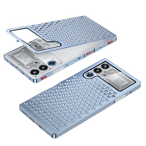 Red Magic 11 Pro�p�o���p�[ �A���~ ���M ���b�h�}�W�b�N11 Pro+�p�P�[�X �w�ʃp�l���t �Ռ��z�� ���ϋv���J�o�[(�u���[)