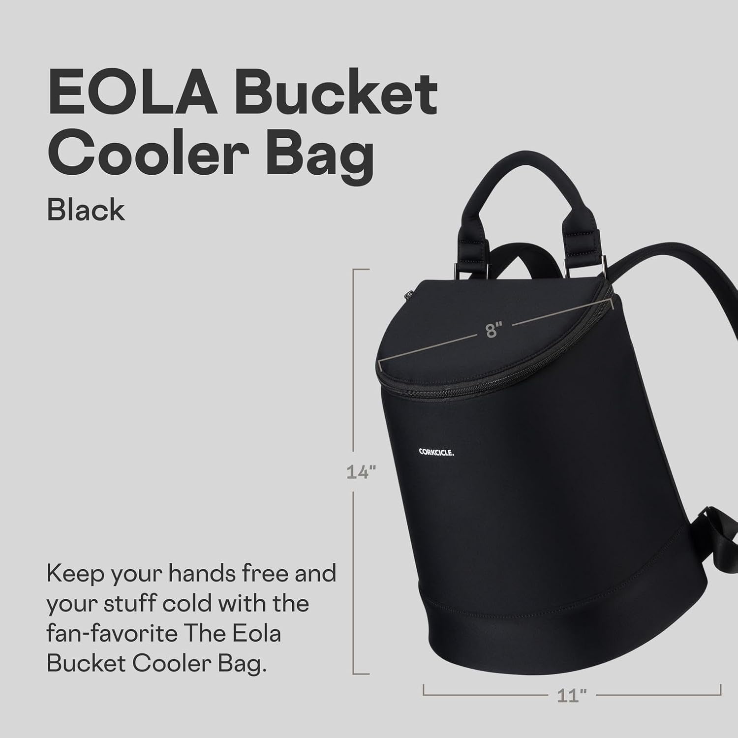 Corkcicle EOLA Cooler Backpack, Waterproof and Leak Proof Insulated Bag, Perfect for Wine, Beer, and Ice Packs - Image 2