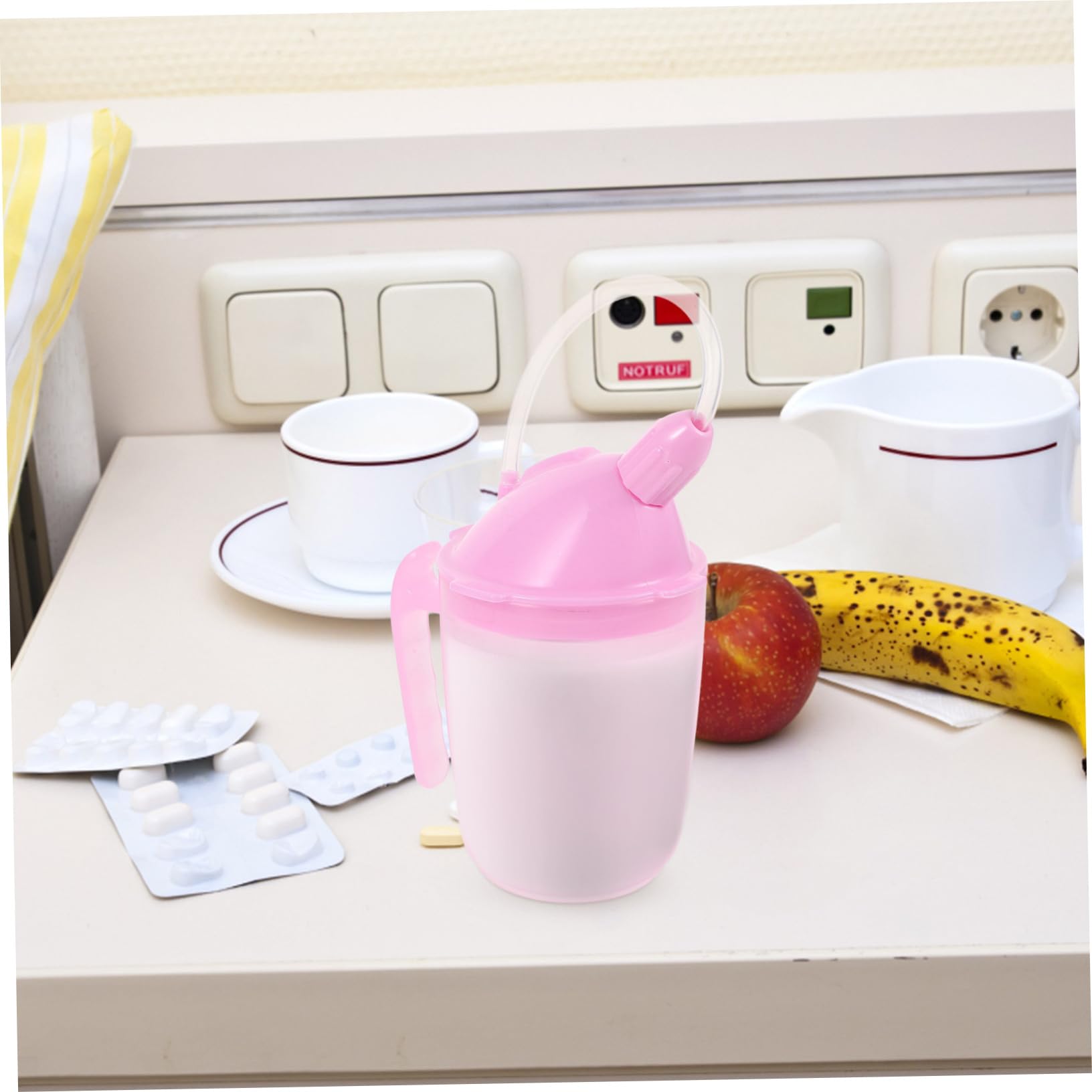 Vaso De Alimentación Para Mayores y Discapacitados Prueba De Derrames Fácil De Usar