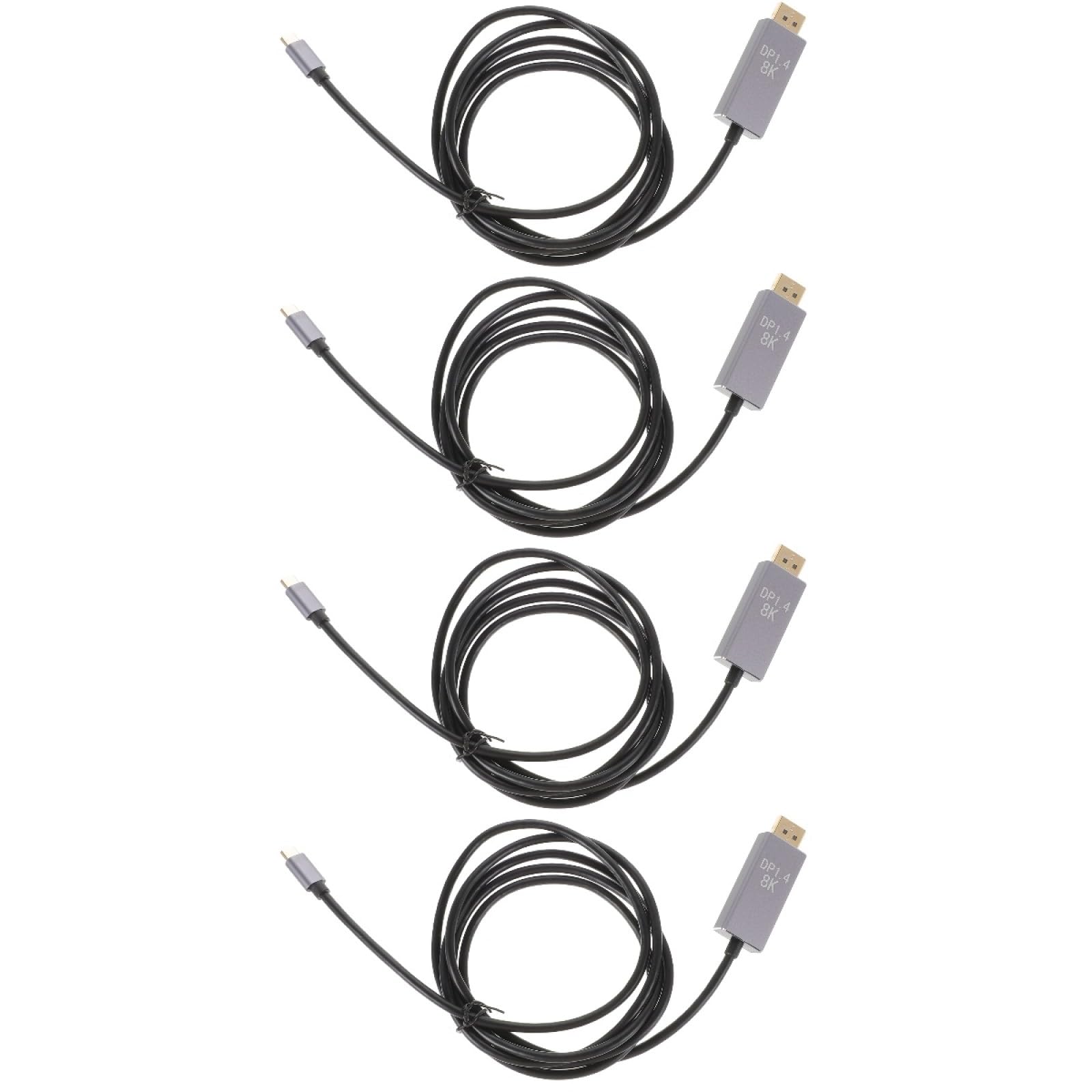 Cable USB C para video conexión de monitor compatible con Pro Book y MacBook Pro 4 piezas 8