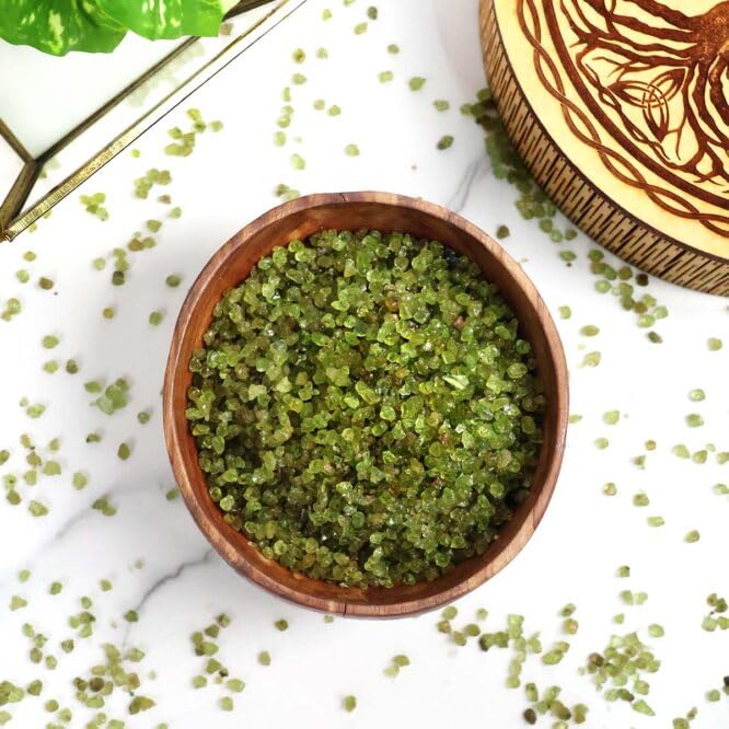 Image of Peridot Crystal Chips (500 Gm) | Natural Healing Crystals for Emotional Balance & Abundance | Crystal Stones for Reiki, Meditation & Vastu | Ideal for DIY Jewellery Making & Home Decoration
