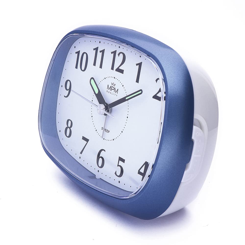 Réveil Analogique Avec Fonction Snooze, Veilleuse, Horloge De Table Silencieuse En Metal Noir Horloge De Table Vintage Sans Tic Tac Pour Chevet Chambre A Coucher Bureau 13 Cm 87716798