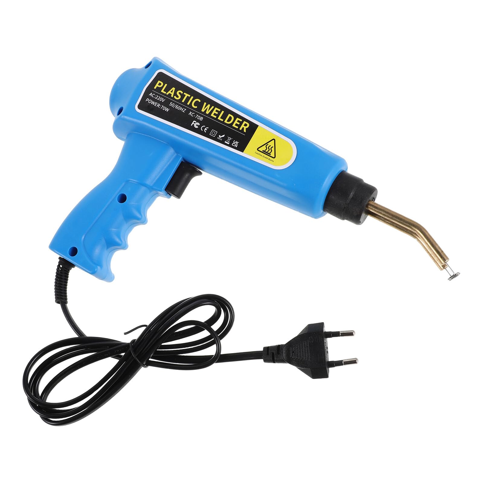 Reparar parachoques rajados con el soldador de plástico portátil y kit de grapas térmicas