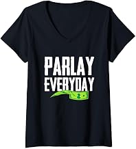 Parlay Everyday Gambling Bettor Sports Betting V-Neck T-Shirt