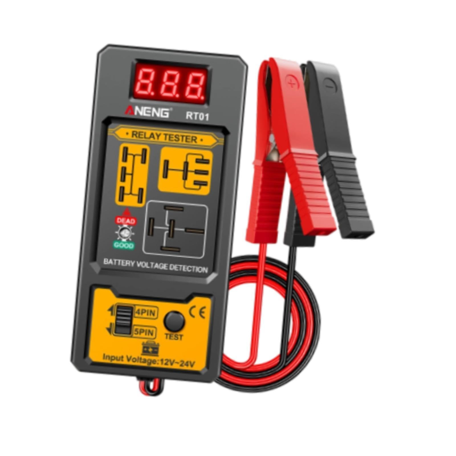 ZOOMELLA Car Relay Tester Accessories Easy Carry Accurate Lightweight Diagnostic Tool|Electrical Testers, Test Leads| Motors