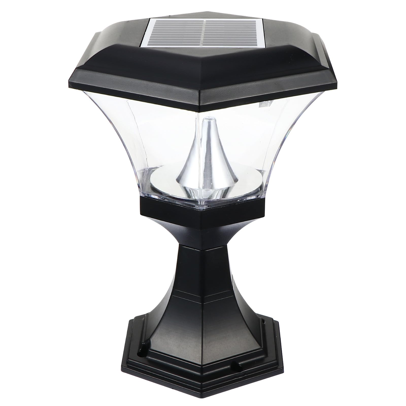Farolas solares exterior para jardín PRETYZOOM con control de luz inteligente y carga eficiente 8