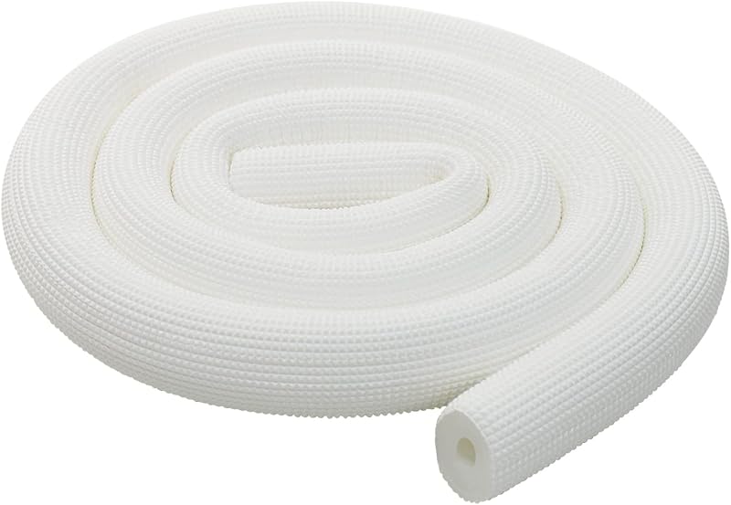 Pipe Insulation Tubing, BESUNTEK 6ft Heat Preservation Insulated Foam Tubing Handle Grip Support, for Water Pipes, air Conditioning Pipes (0.35" × 0.39", White, BESUNTEK-121)
