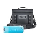 Hopper Flip 8 Soft Cooler with YETI Ice 1 lb, Charcoal