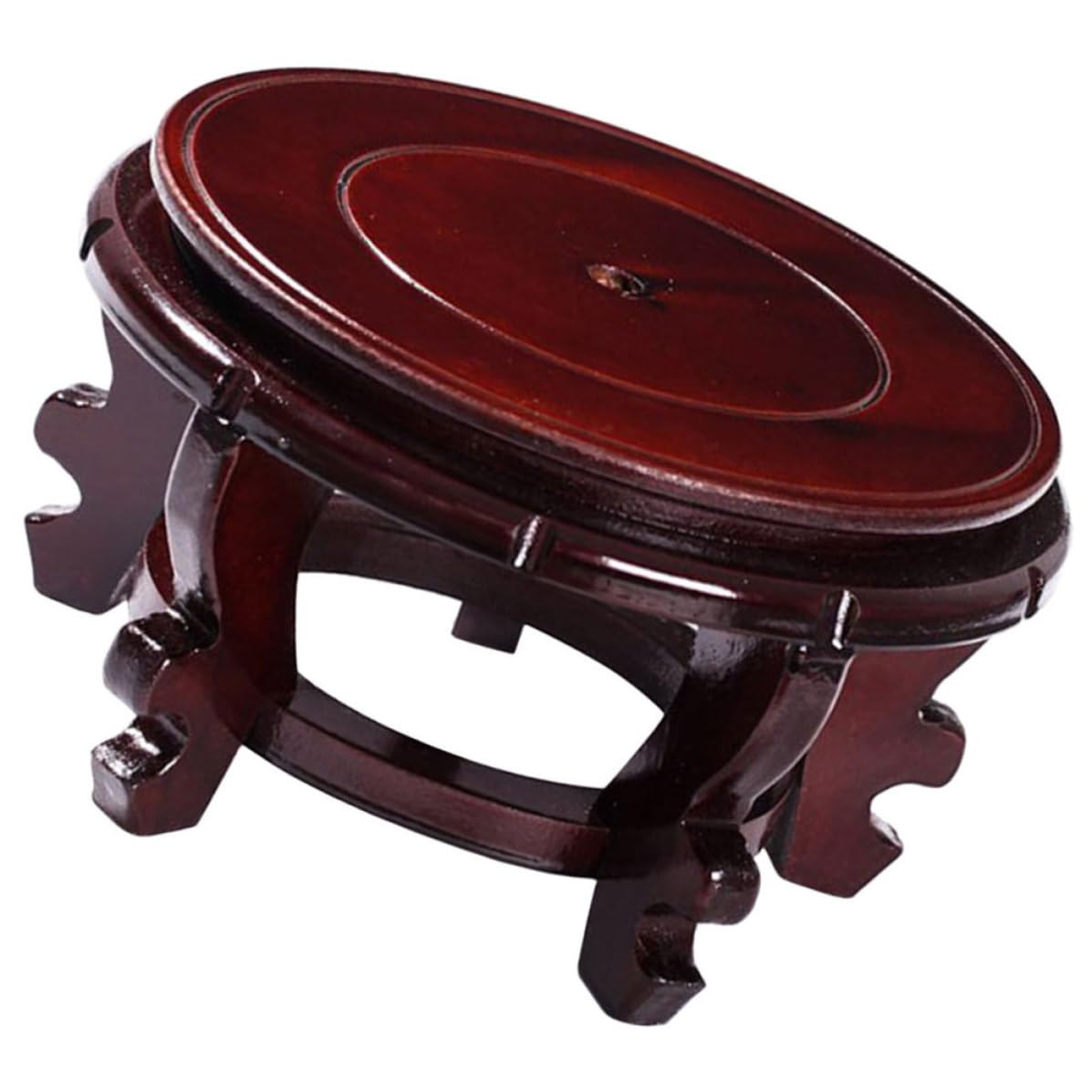 HOMSFOU Soporte de Madera Maciza para Macetas y Peceras Pequeñas Puntos de Apoyo Estables, Base Resistente Que Previene el Desgaste del Suelo, Adecuado para Jardinería y Decoración