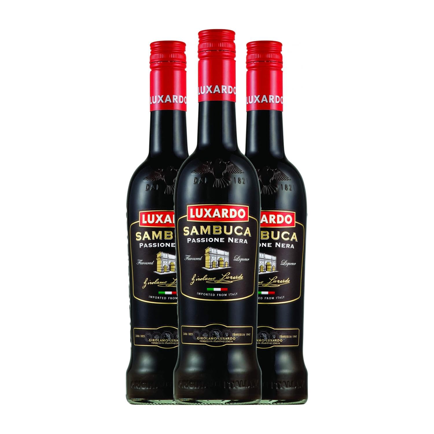 Luxardo Sambuca Passione Nera 70 cl Caja 3 Botellas