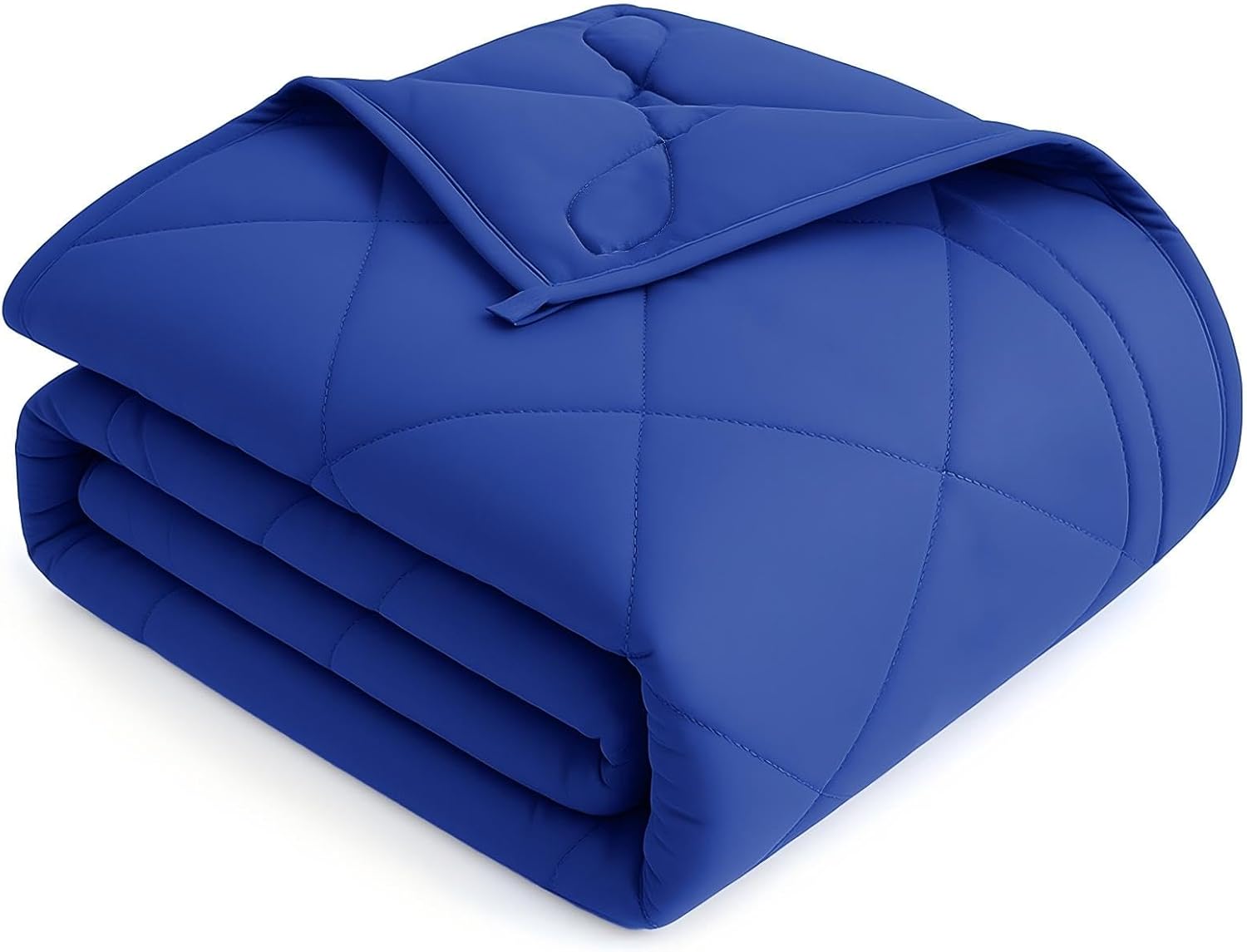 OMYSTYLE Weighted Blanket for Adults (15lbs, 60''x80'') - Queen Size Heavy Throw Blanket, Breathable and Cooling Microfiber Material with Premium Glass Bead for All Season Use, Machine Washable, Blue