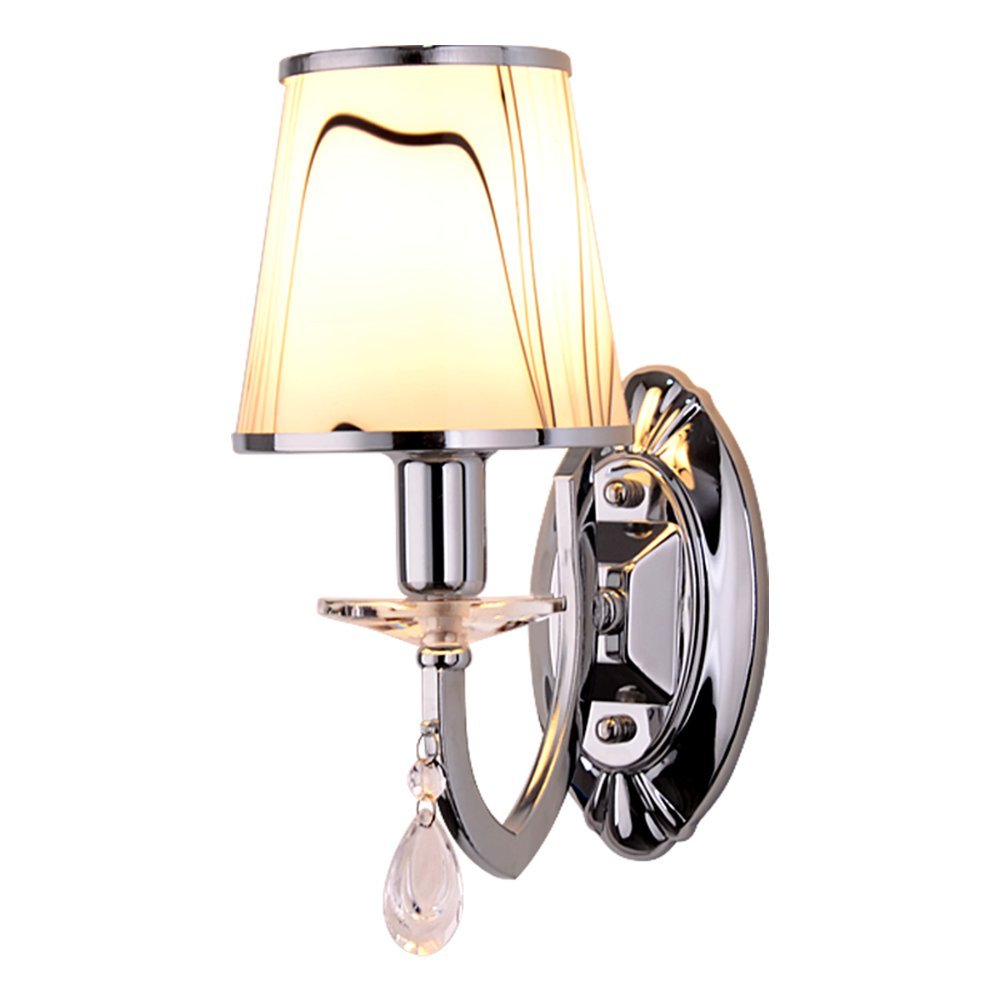 Lámpara de pared cristal moderna 5W luz auxiliar para lectura en dormitorio 8