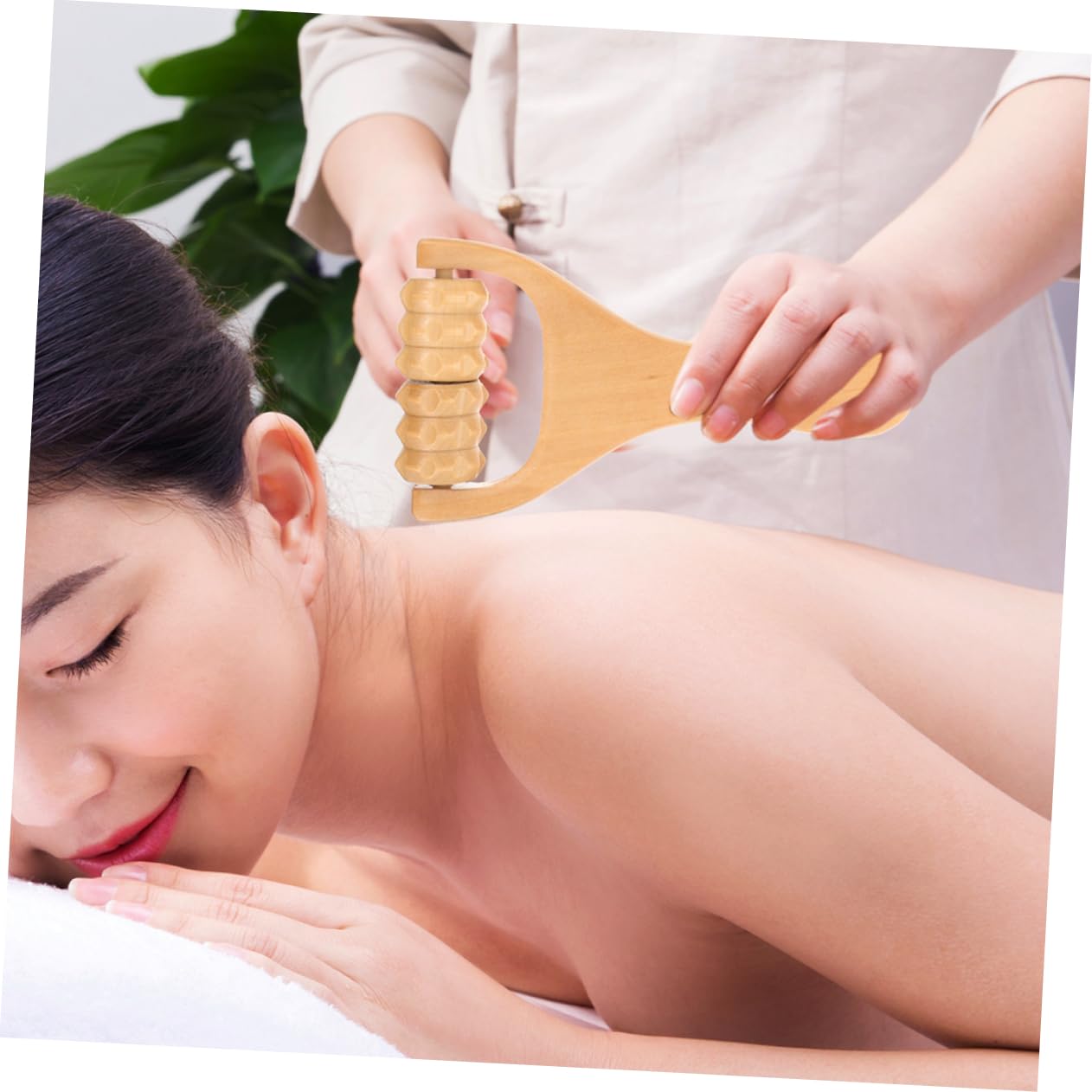 FOMIYES Wooden Foot Massager Rollers Back Shoulder Massager Tool Multi-use Massage Stick for Muscle Relief
