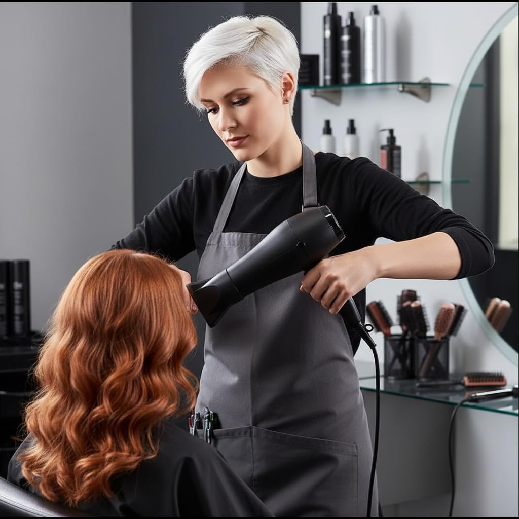Black Hot Professional Salon Hairdressing Tool Hair Dryer Nozzle Wide Design Useful Convenient Design Hair Dryers Hair and Accessories, for Home Professional Salon Hairdressing Blow Outer Diameter