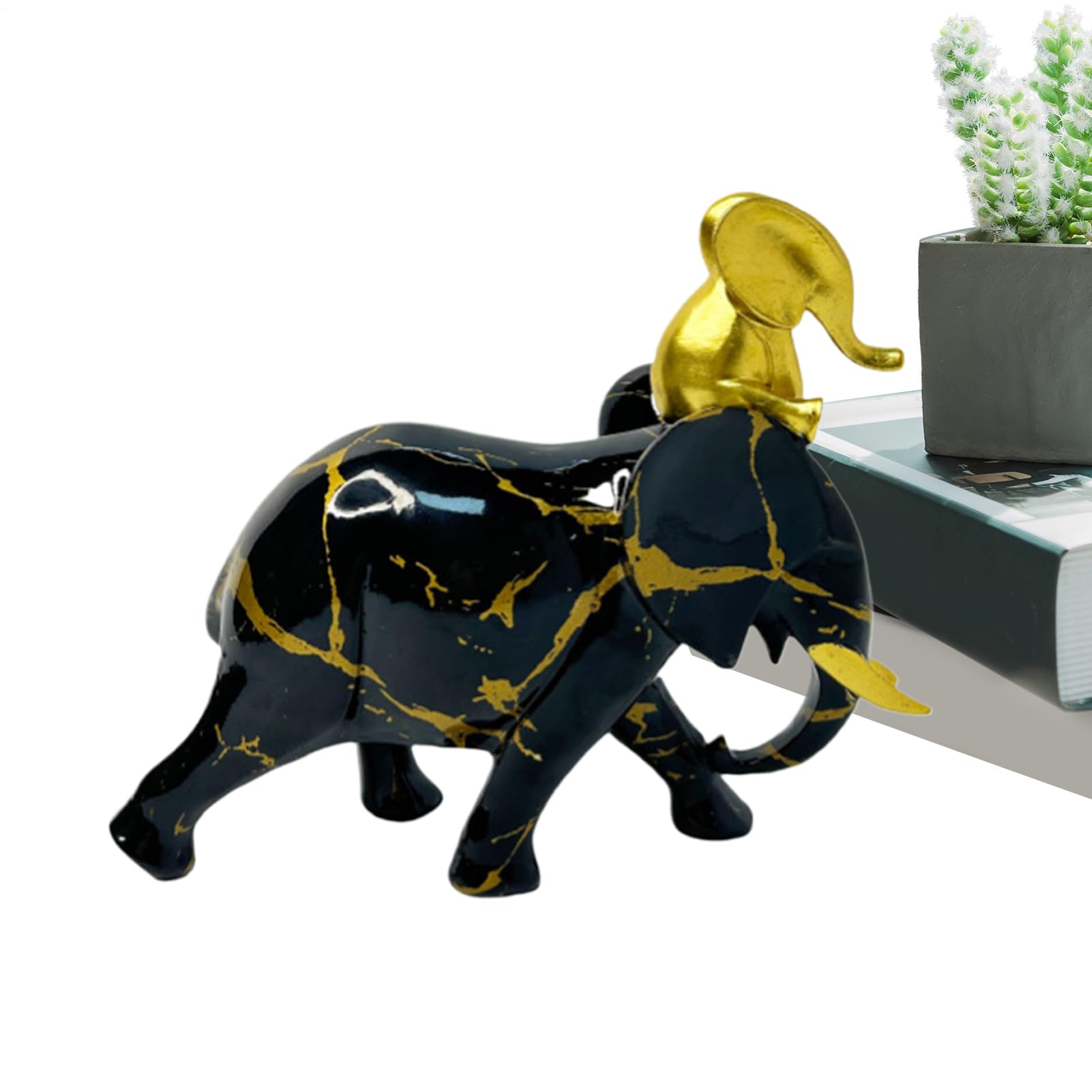 Sculpture d'éléphant colorée pour égayer un intérieur terne et sans vie