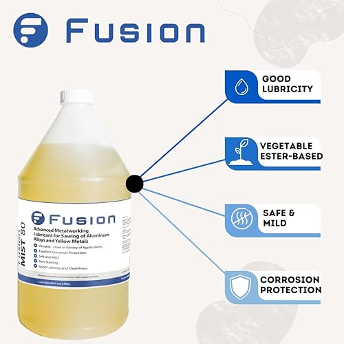 Miniatura 3 de Aceite de corte MQL  Fusion Mist 80  Lubricante avanzado para trabajar metales para operaciones de taller de máquinas de corte y rectificado (1