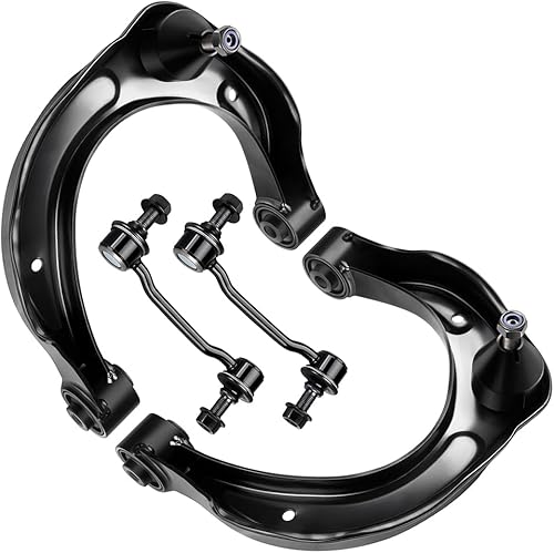 SCITOO 4 unids Kit de suspensión delantera brazo de control superior y rótula barra estabilizadora Link Fit 2006-2010 para Hyundai Sonata 2006-2011