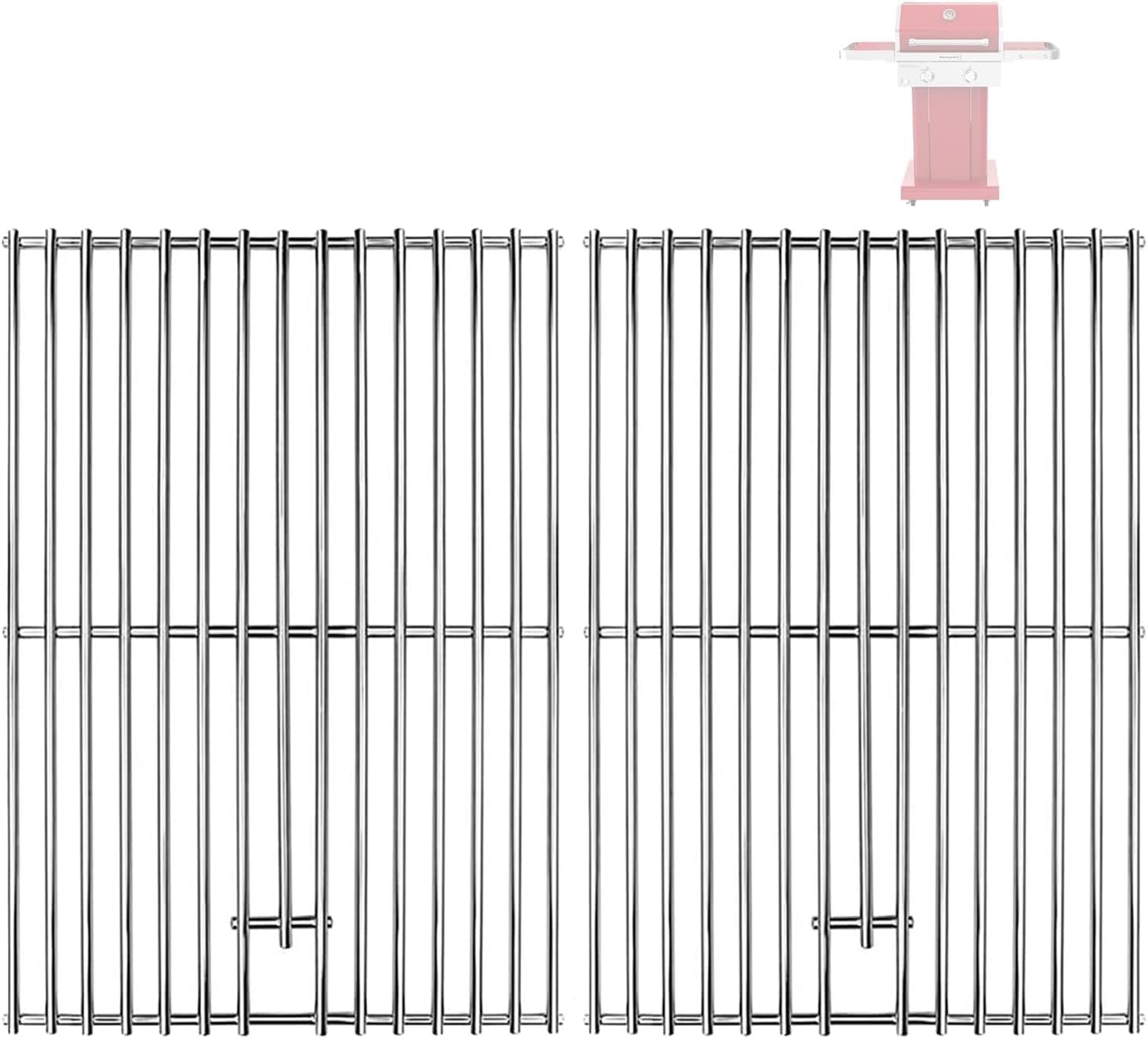 Replacement Parts for Kitchen Aid 720-0891CA 720-0891 720-0891B 720-0891R 730-0891B for Kitchenaid Grill Parts, Cooking Grates for Kitchenaid Grill Replacement Parts, Solid Stainless Steel