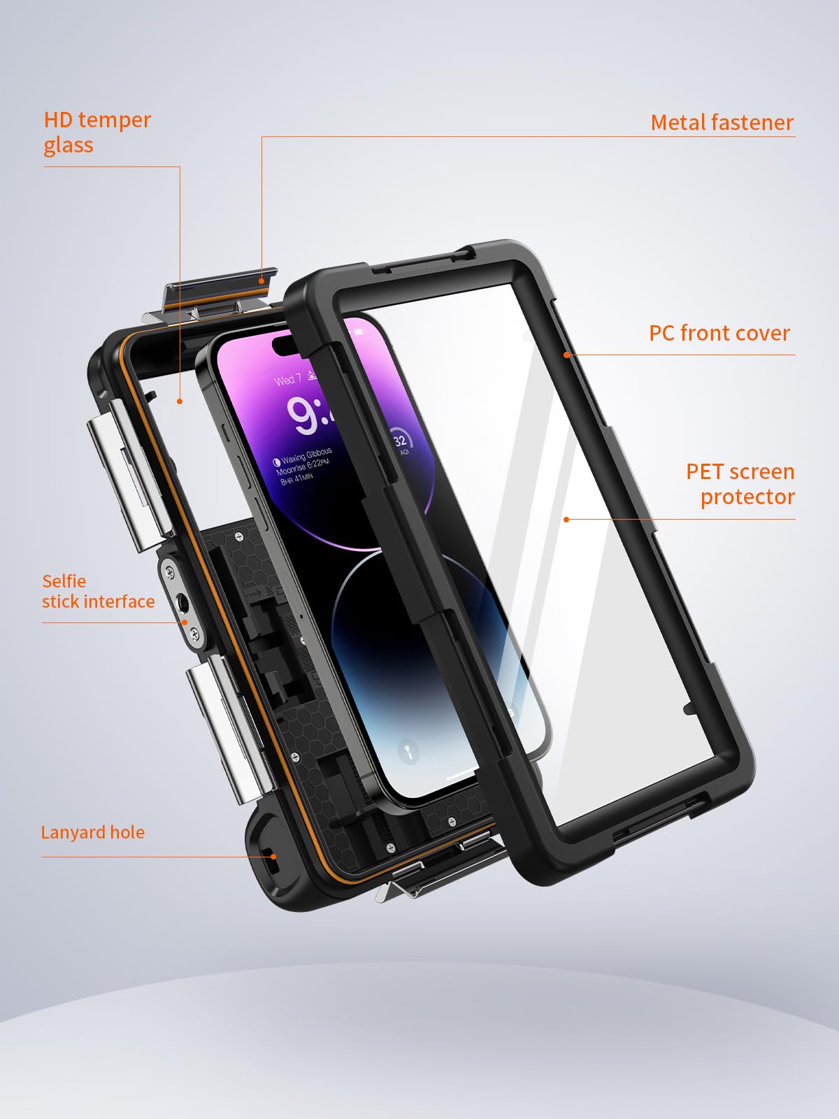 Lanhiem wodoodporne etui na telefon komórkowy IPX8, uniwersalne etui do nurkowania, profesjonalne podwodne etui na telefon komórkowy, wodoodporna głęboka etui na telefon 15M na iPhone, Samsung, Huawei