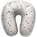 Produktbild Labor liefert Muster U-förmigen Nackenkissenbezug Memory Foam, Neuheit Reise Rest Kissen Schmerzen, atmungsaktiv weich komfortabel einstellbar