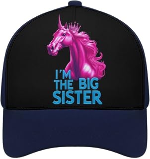 Horse I'm The Big Sister Baseball Cap Golf Adjustable Sun Dad Hat Funny Trucker Hats Casual Caps
