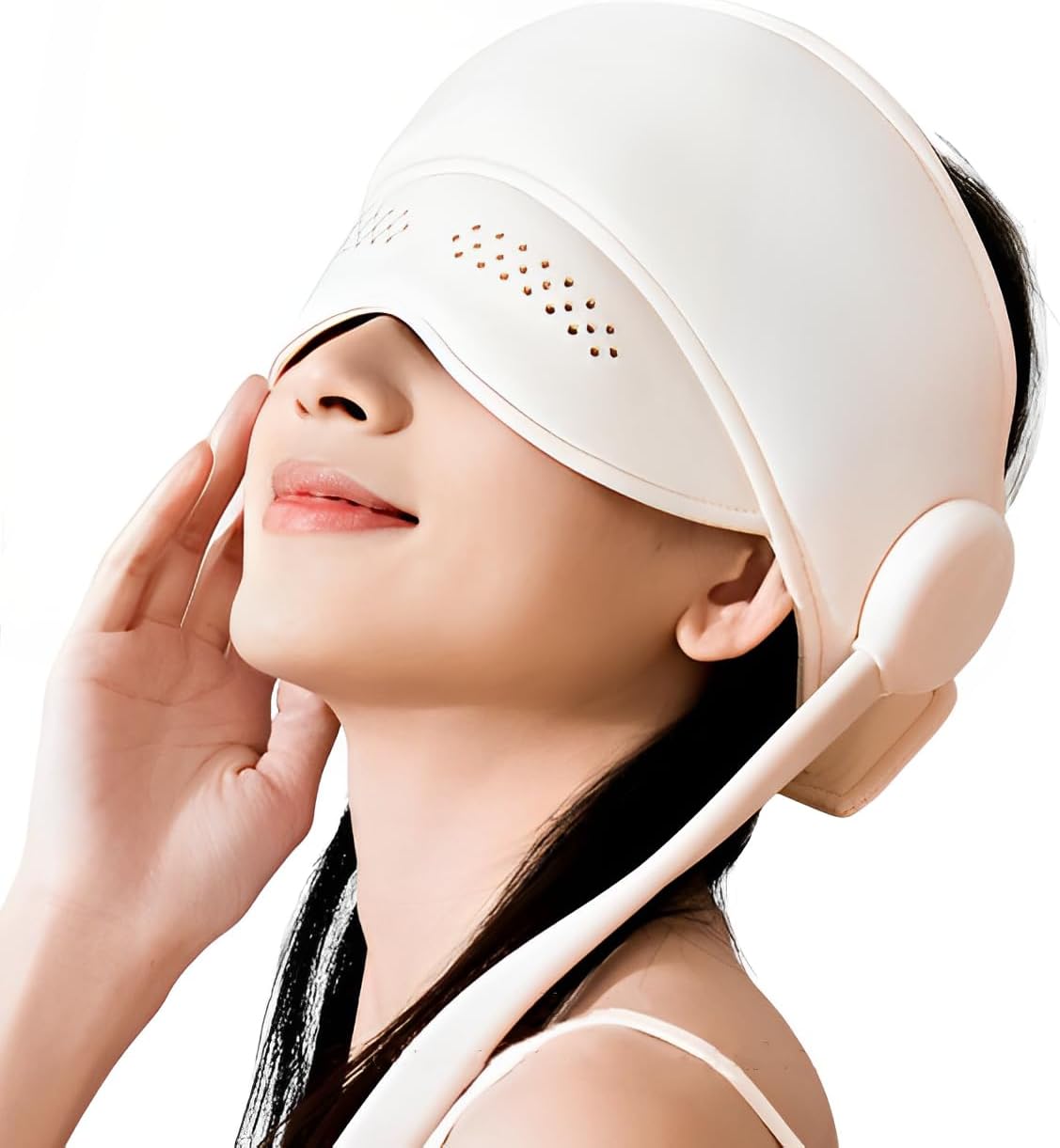 Head and Eye Massager, Rechargeable Air Bag Massager for Deep Relaxation & Stress Relief, Eye Mask with Heat Gifts for Women/Men/Mom/Dad