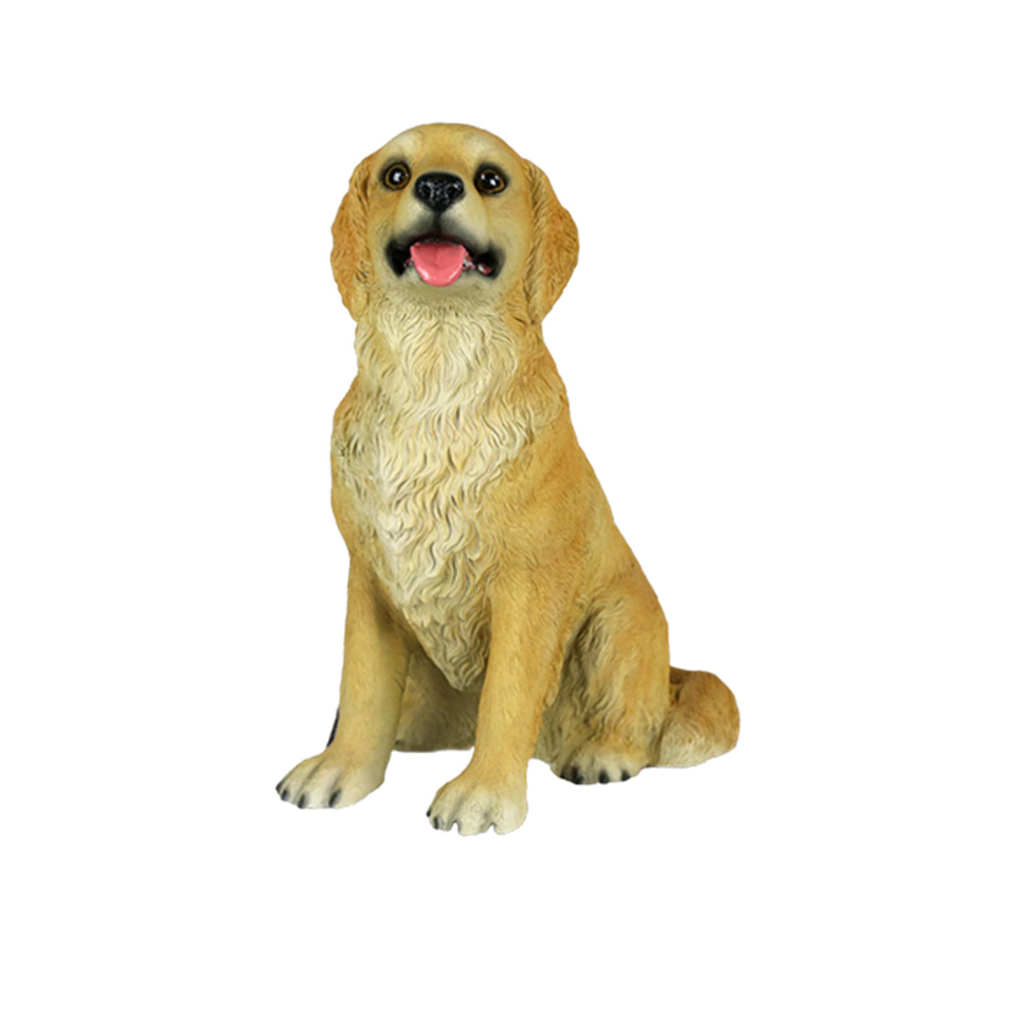 Dog Statue Garden Ornaments Outdoor Large Dog Garden Figurine Decorations Golden Retriever Sculpture for Patio Balcony Lawn,K