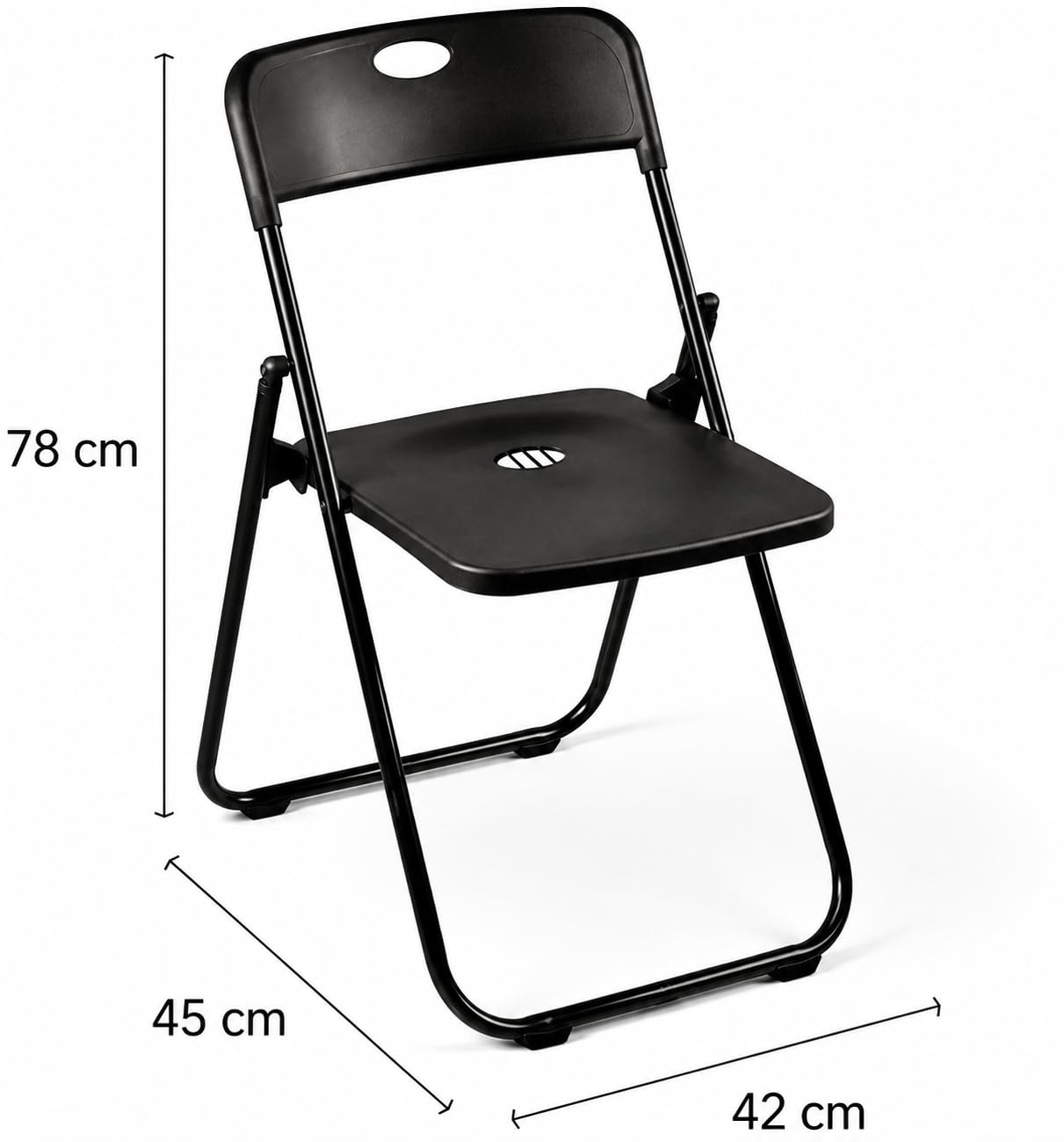 Jolbird Sillas Plegables para Exterior de Acero y Asiento Resistente Silla Portátil para Jardín Terraza Eventos y Reuniones Diseño Compacto Soporta hasta 130 Kg Fácil de Guardar y Transportar (6)