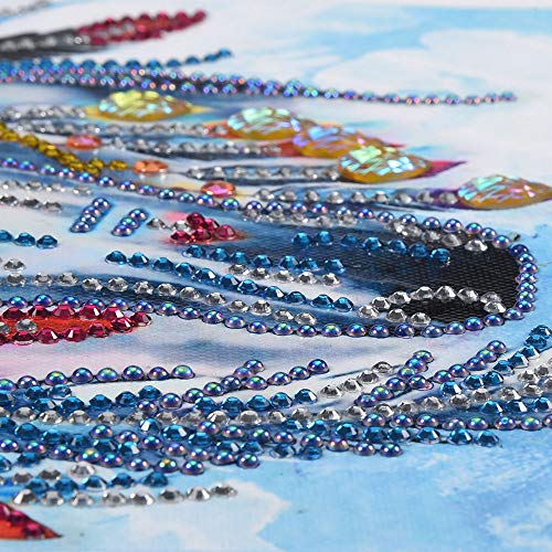 Leeofty DIY 5D Pintura Diamante Kits DIY Broca Pintura Diamante Needlework Pintura De Cristal Strass