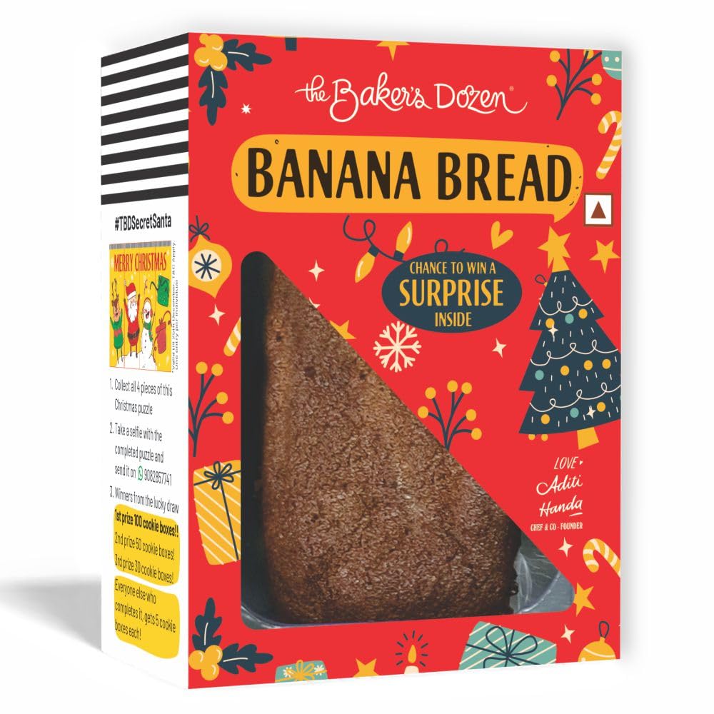 Zero Maida Banana Bread | Protein & Fibre Rich | Freshly Baked | 150G