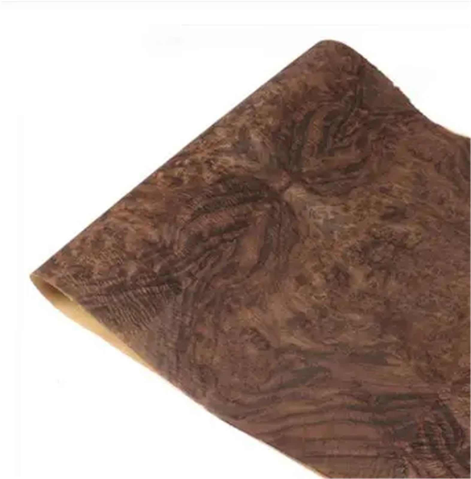 Zymjzbetic Wood Grain Stickers L:2.5meters Width:550mm T:0.25mm Black Walnut Burl Wood Veneer Sheets Guitar Skateboard Furniture Decoration(B 25CMX250CM)