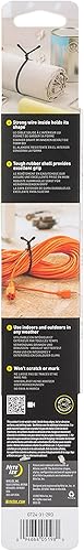 Miniatura 13 de Nite Ize Gear Tie - Corbata de goma reutilizable de 24 pulgadas, paquete de 2, color naranja brillante