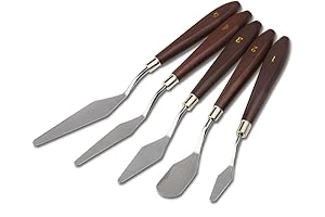 StarVast Painting Knife Set for Artists: 5 pcs Painting Tools for Professional...