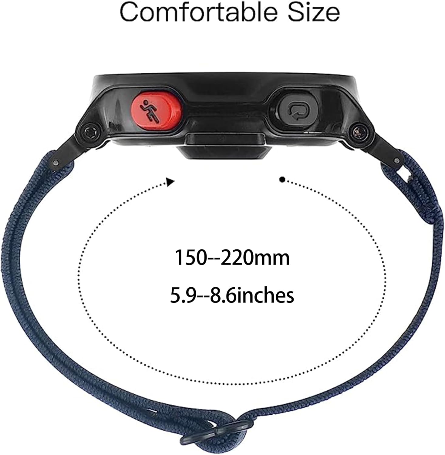 Compatible with Garmin Forerunner 235 Bands for Forerunner 220/230/620/630/735XT/235 Lite Approach S20/S6/S5 Women Men,Adjustable Stretchy Solo Loop Elastic Nylon Sport Strap for SmartWatch Replacement