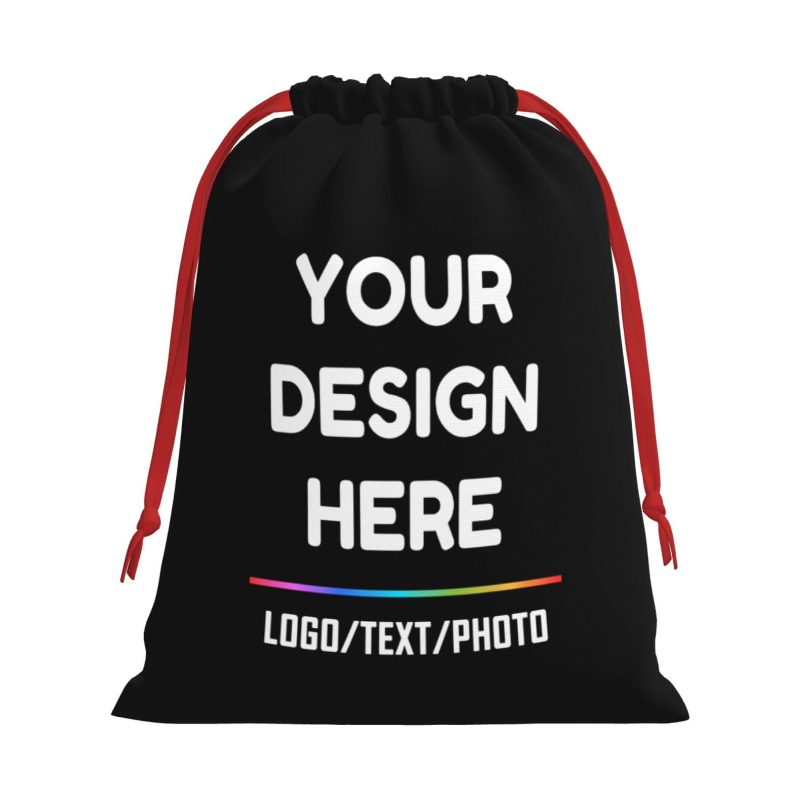 Custom Gift Bag Add Your Text/Image/Photo/Logo Designdrawstring Bag Personalised Gift Bag Customized Fun Birthday Bag, Perfect For Wedding, Birthday, Baby Shower, Party L