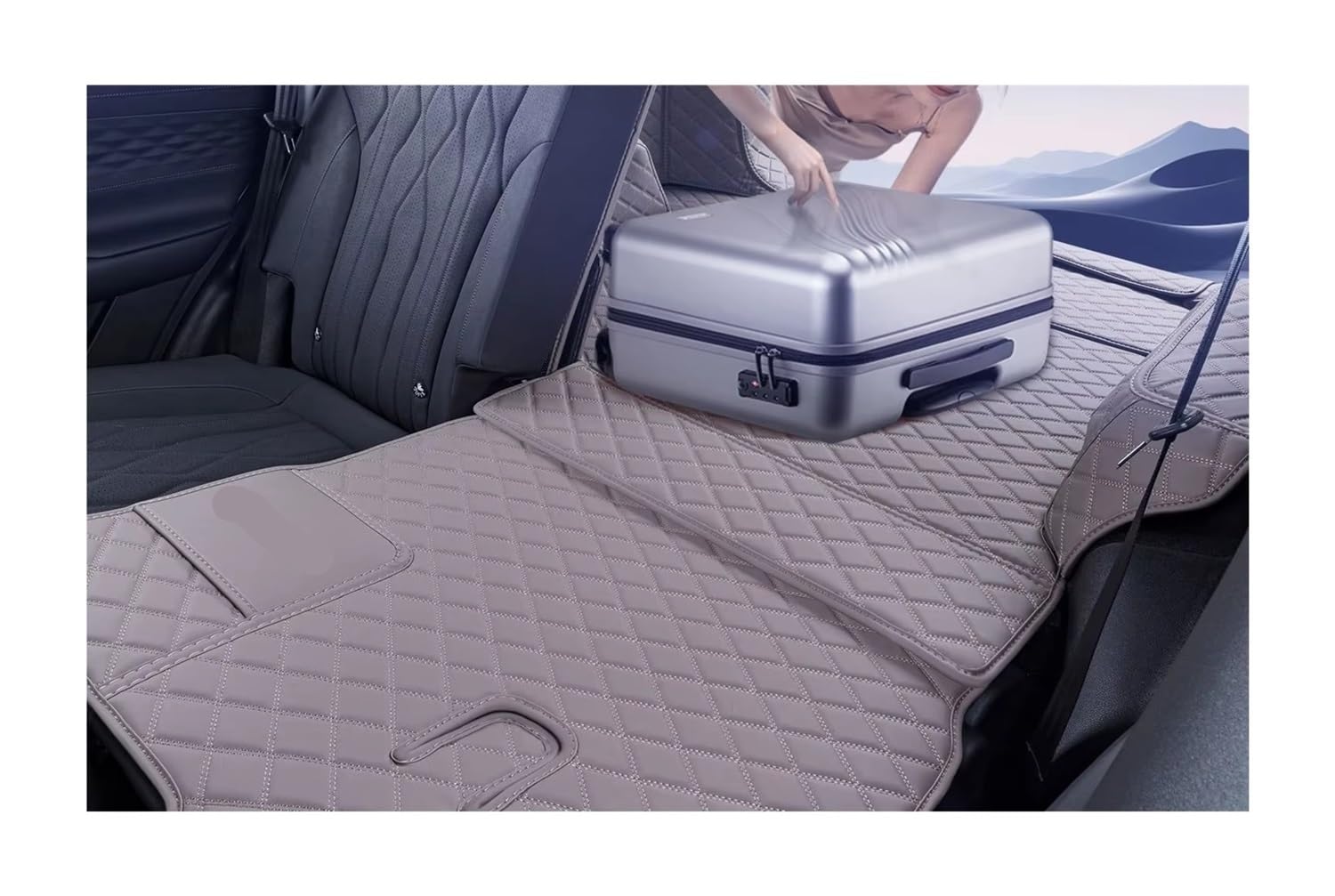 Tapete Maletero Para EBRO Para S800 Para Tiggo 8 Para PRO Para PHEV 2025 Alfombrilla protectora para maletero de coche, accesorios interiores