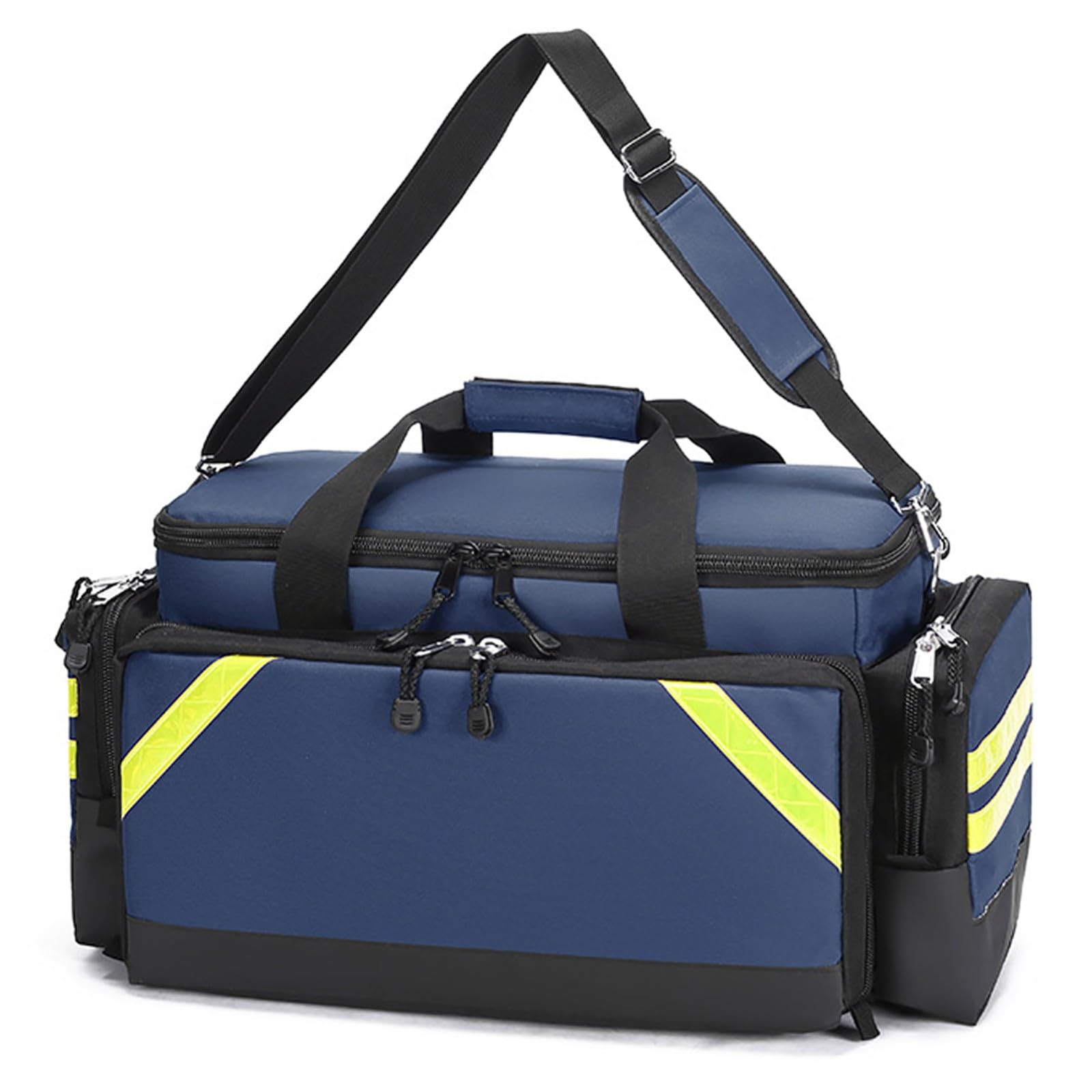 Erste Hilfe Kit Leer,Reiseapotheke Wasserdicht Prävention Verschleiß Widerstehen Erste Hilfe Tasche mit Reflektierende und Verstellbare Schultergurte Streifen für Arbeitsplatz Outdoor(Navy blue)