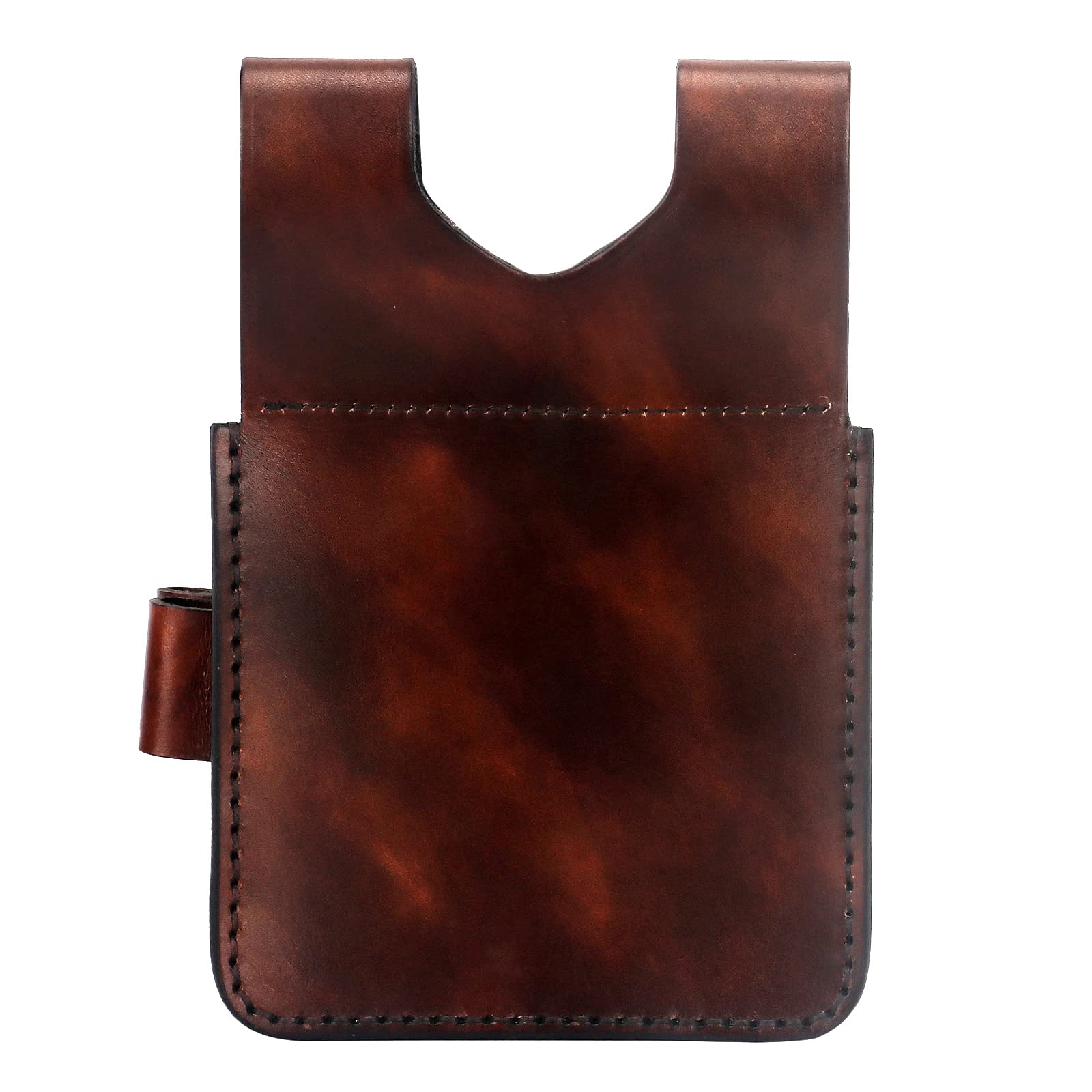 TOURBON Sac de munitions de tir à la Taille en Cuir Marron Pochette de Fusil de Chasse Porte-Ceinture à Outils