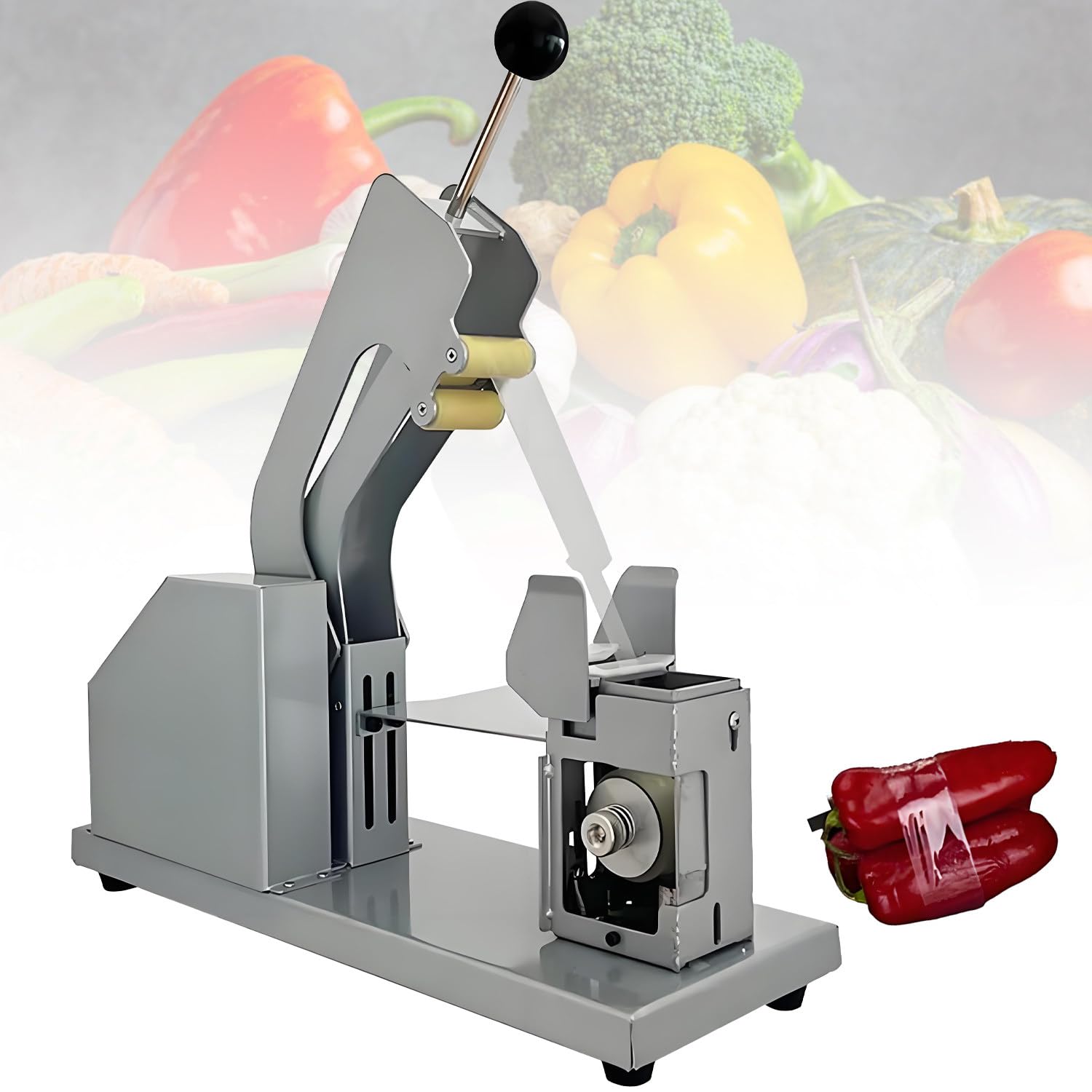 Machine de regroupement semi-automatique légumes fruits ciboulette en PE PVC