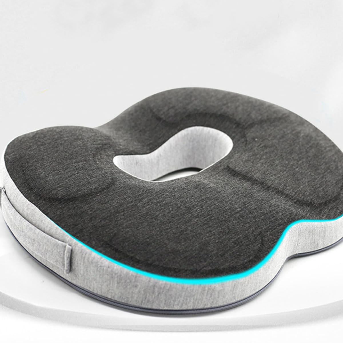 PLAFOPE Cojín Viscoelástico para Asiento de Coche y Silla de Ruedas, Alivio del Dolor y Comodidad Funda de Poliéster Transpirable para Uso Prolongado