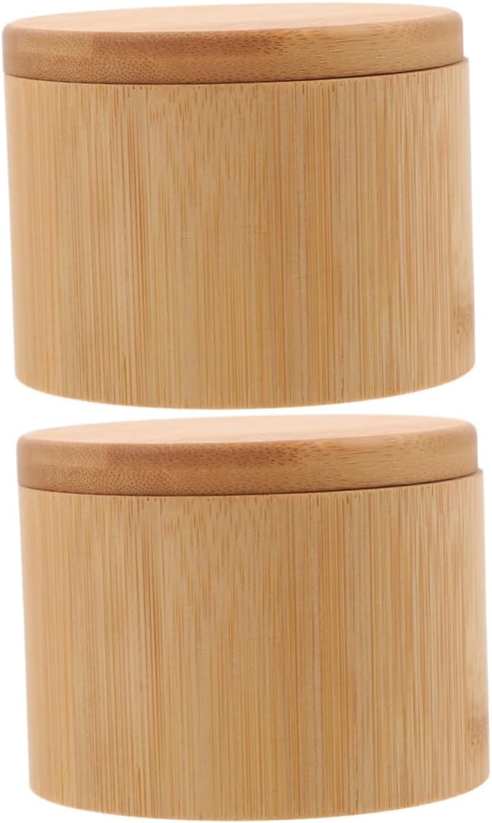 KICHOUSE 2pcs Seasoning Jar Elegant Condiment Container Practical Lid for and Spices Space-saving Kitchen Accessory for Daily Use and Outdoor Bbq
