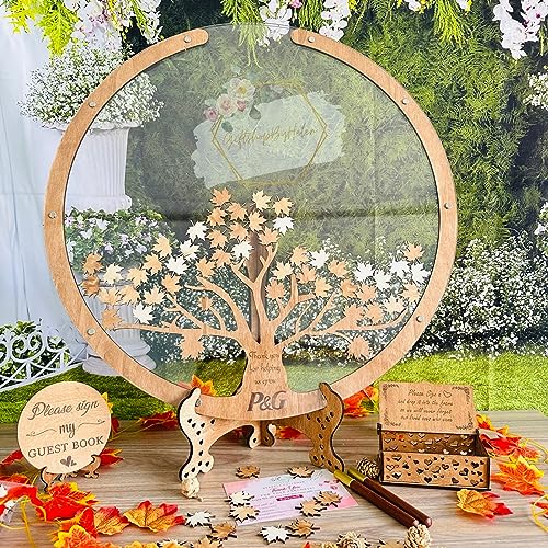 Giftshopbyhelenus Personalized Guest Book Signs For Wedding cover