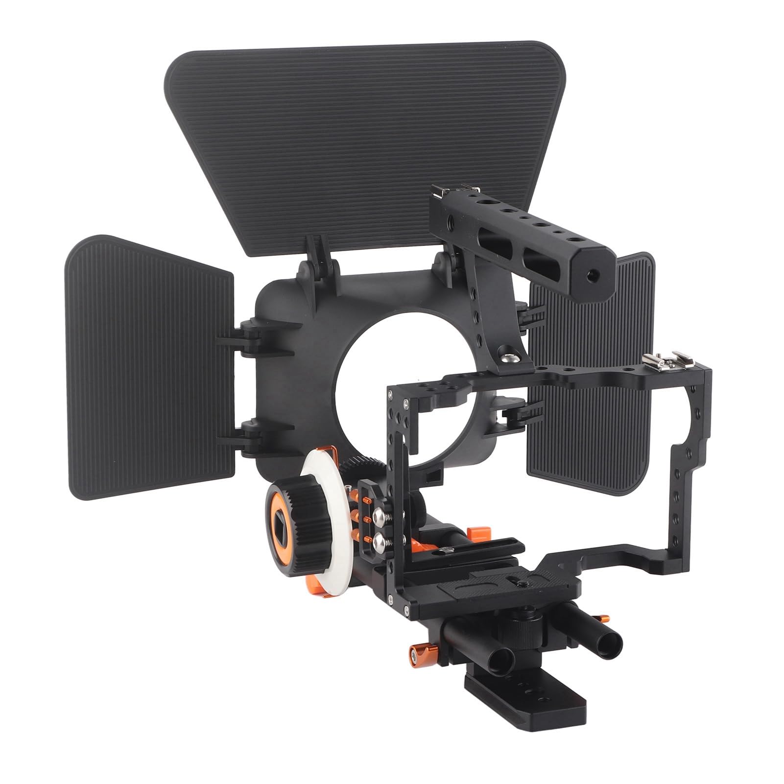 C500‑1 Set Gabbia per Fotocamera con Matte Box per Riprese Video Professionali per GH4 A7S A7R, Alluminio Leggero, 1 unità