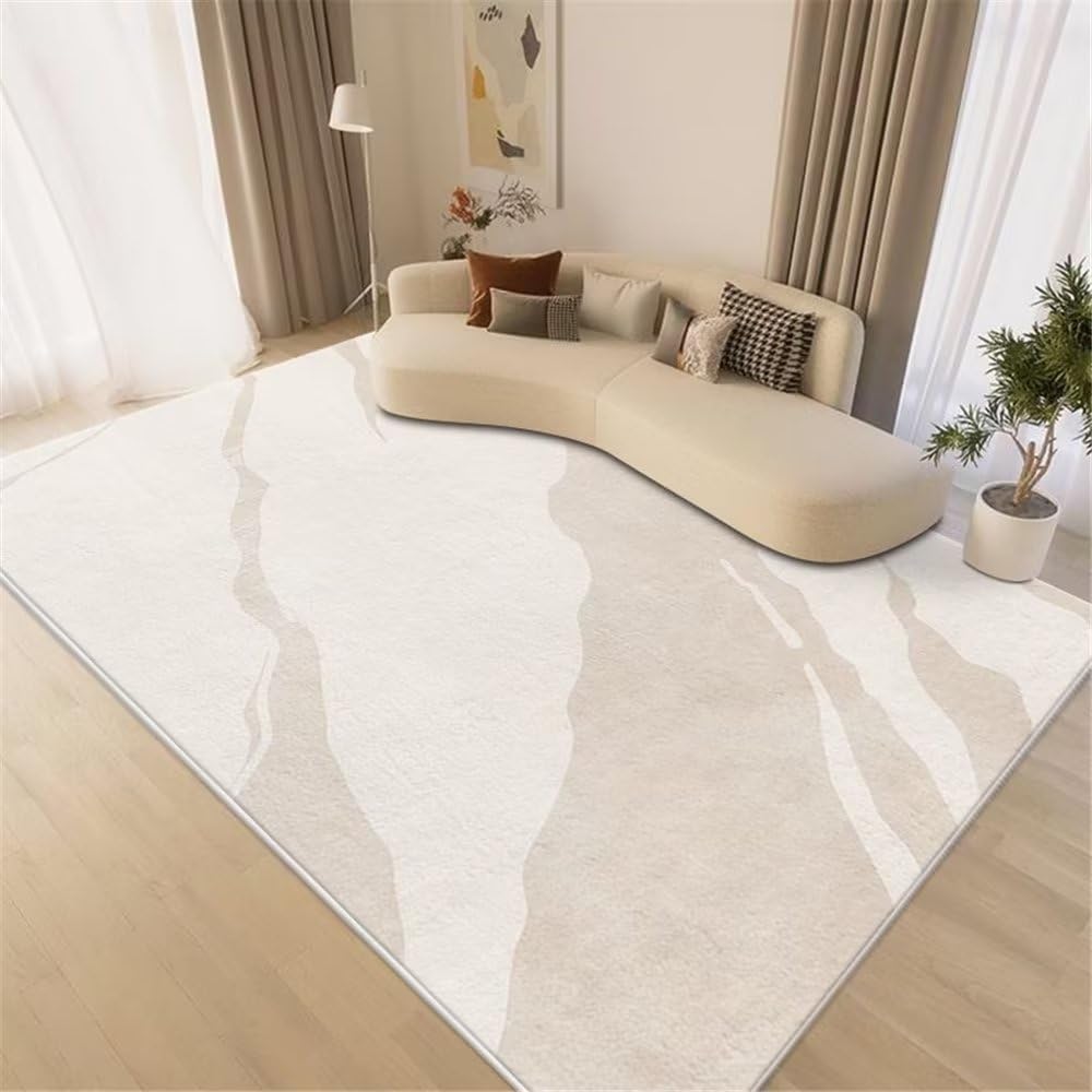Tapis de salon résistant aux acariens et hypoallergénique gris 140x200