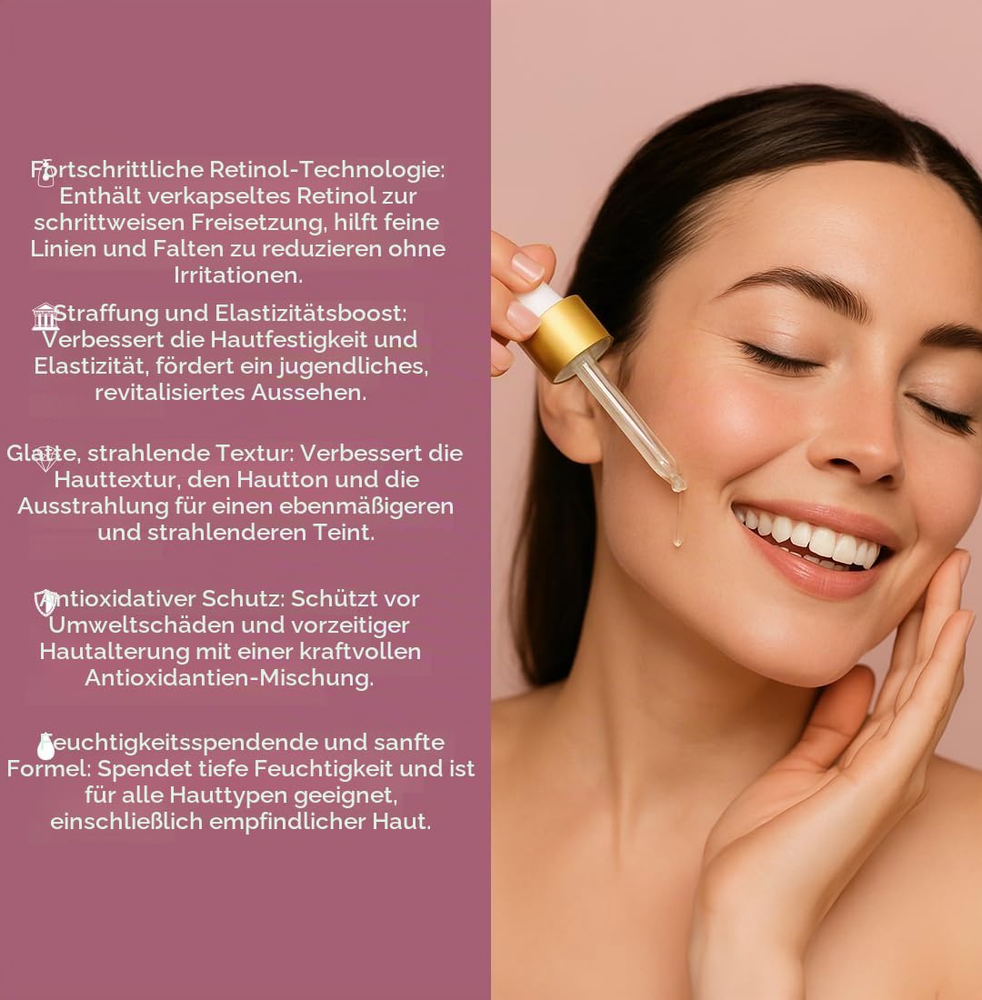 Sesderma | Reti Age Liposomales Serum | Retinol Serum | Erste Anzeichen der Hautalterung | Falten Serum | Feuchtigkeit | Festigkeit | Liposomales Serum | Wirkstoffe | 30 ml
