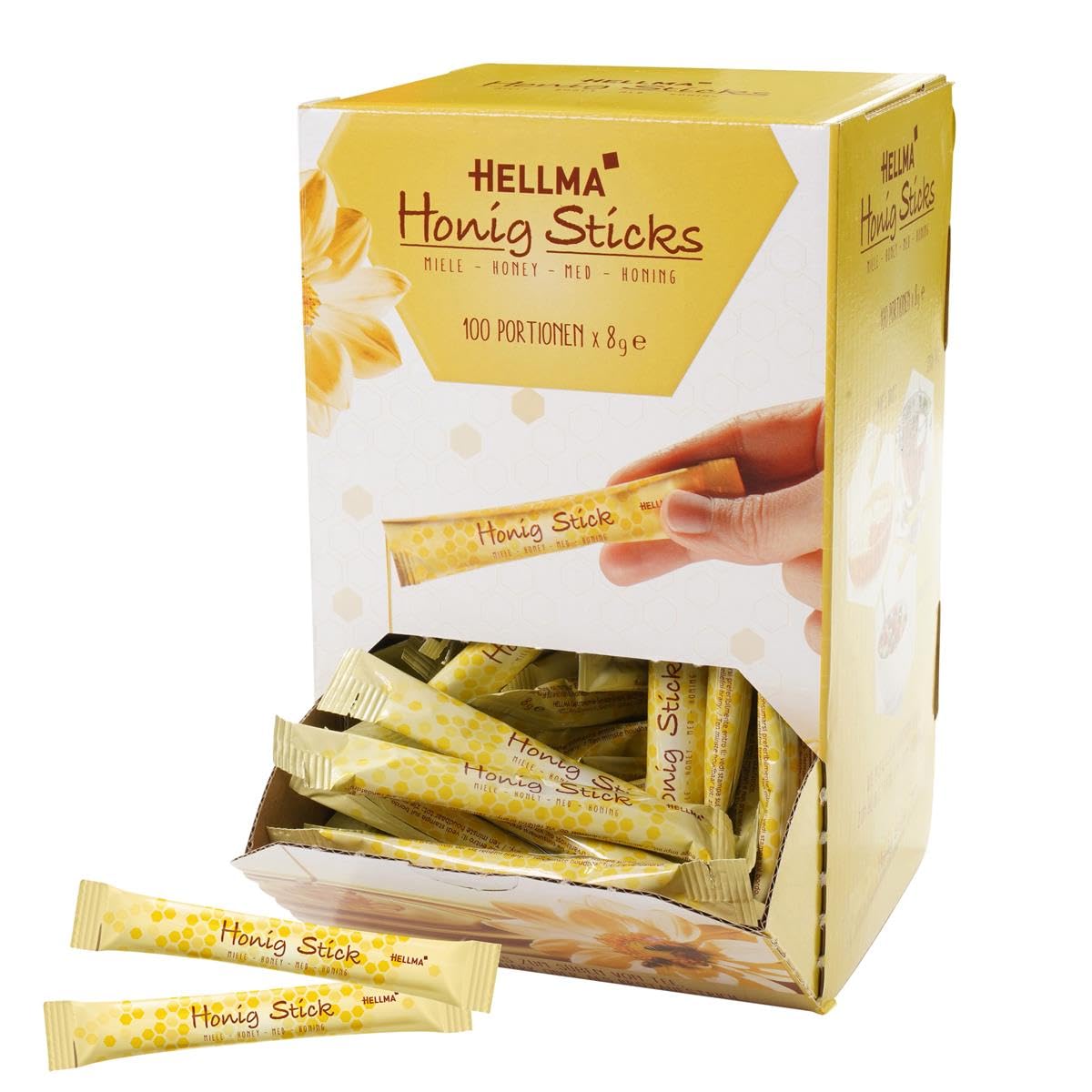 BBMBD-Edition Hellma Honig-Sticks 8g Blütenhonig im Portionsstick